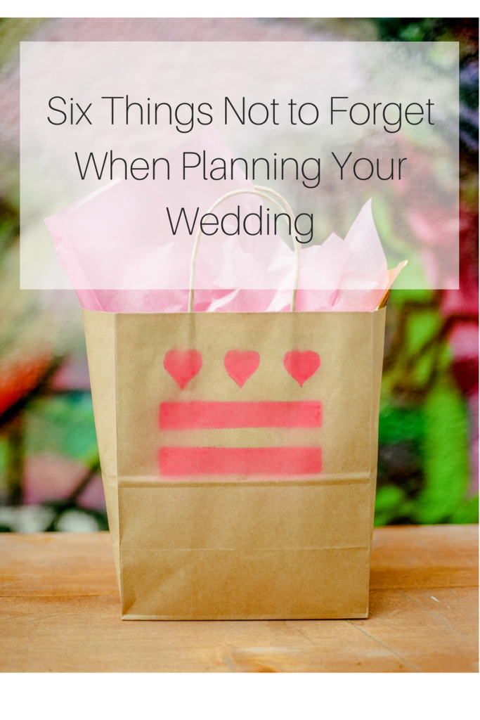 Simply Breathe Events | DC Wedding Planner | Six Things Not to Forget When Planning Your Wedding