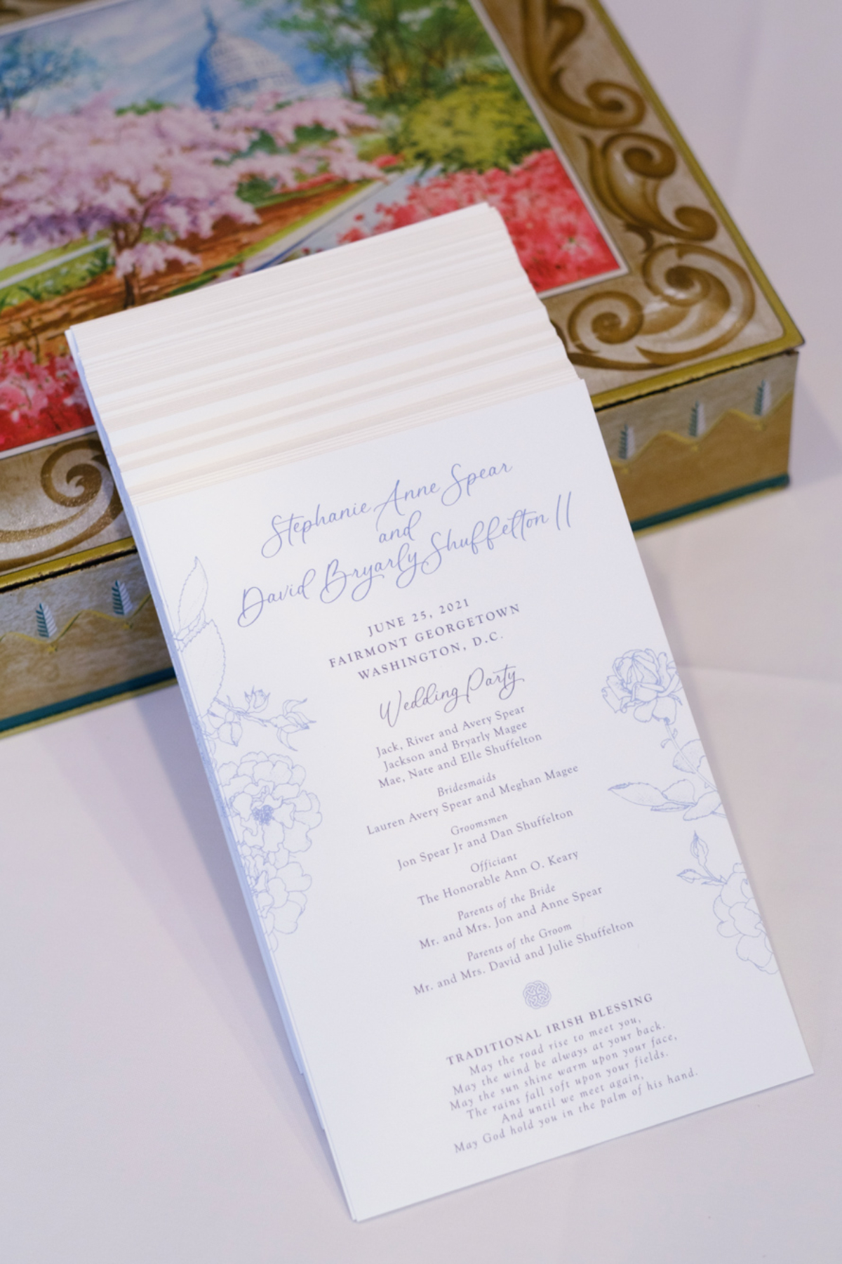 periwinkle wedding invitations