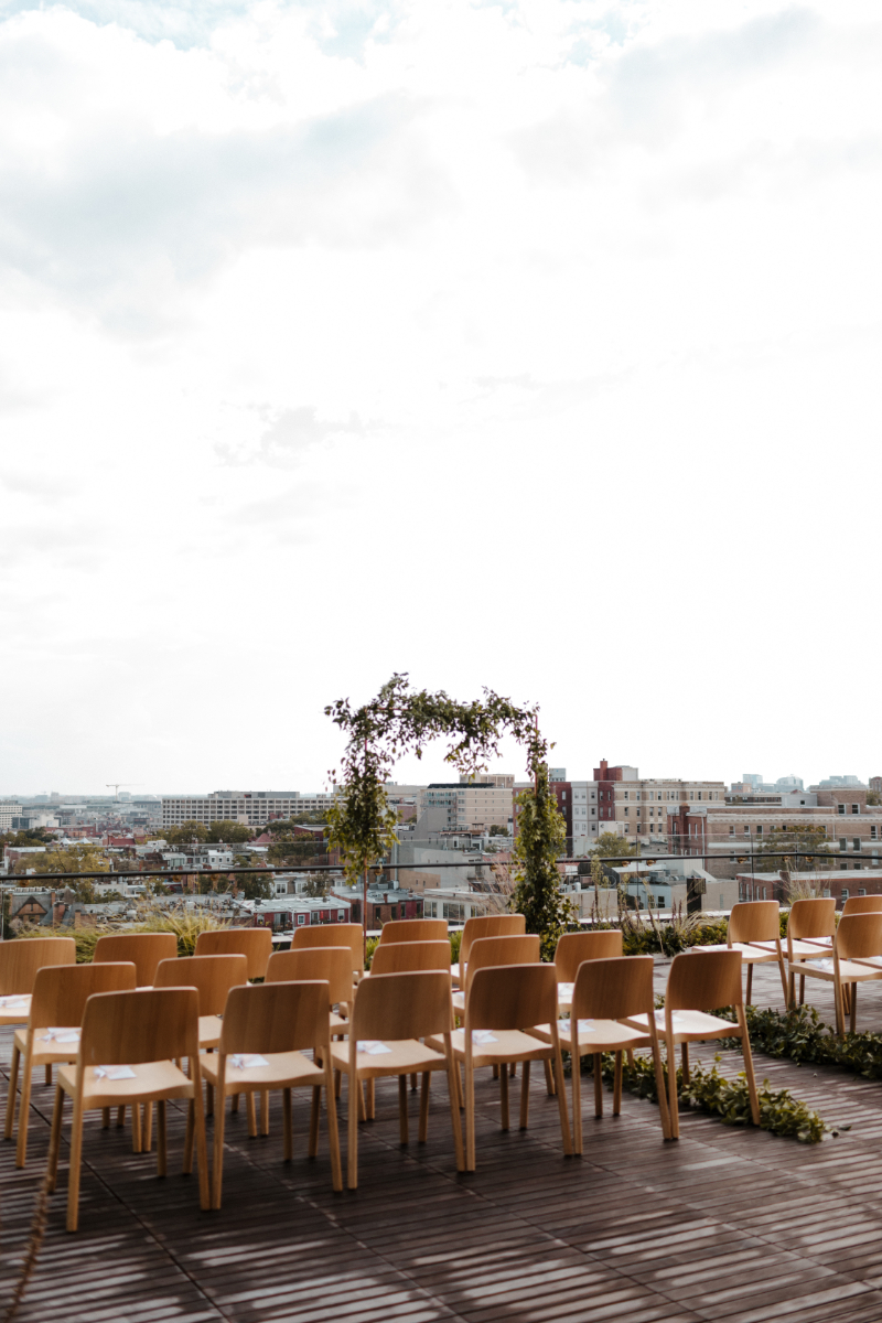 rooftop wedding ceremony in DC