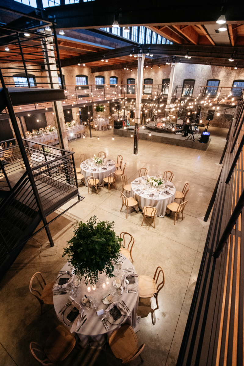 industrial wedding at The Winslow Room