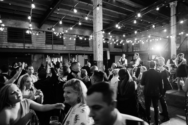 wedding at the Winslow Room with packed dance floor