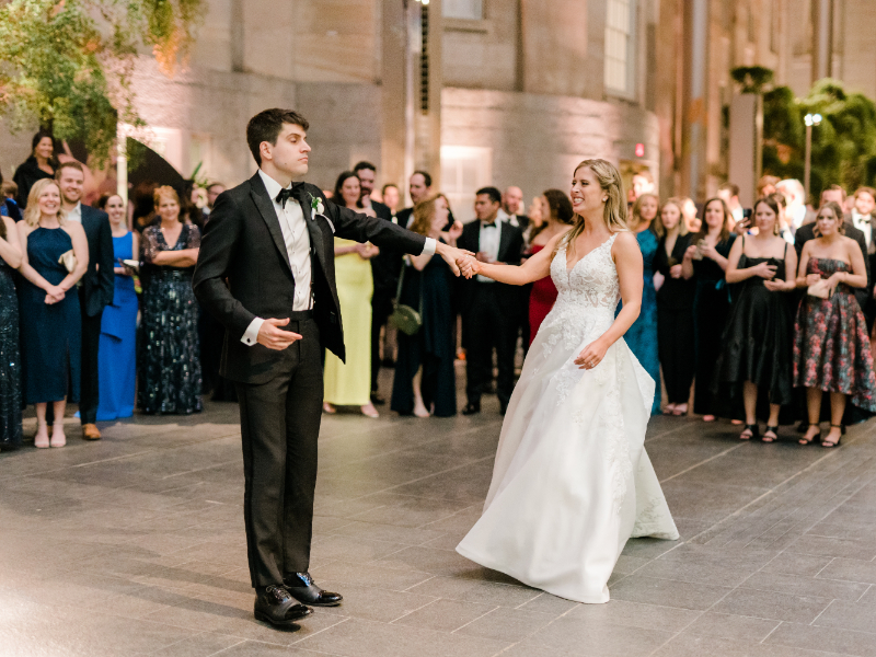FIRST DANCE FOR WEDDING RECEPTION AT NATIONAL PORTRAIT GALLERY