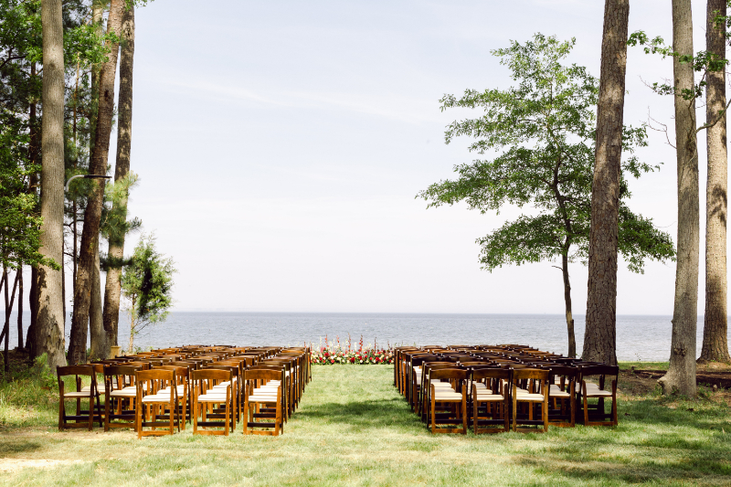 Outdoor Wedding at Dawn on the Chesapeake