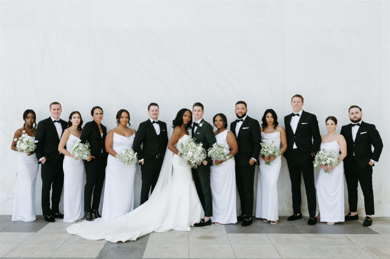 BRIDAL PARTY PORTRAITS AT THE KENNEDY CENTER
