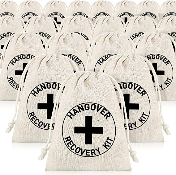 hangover kit for welcome bags on Amazon
