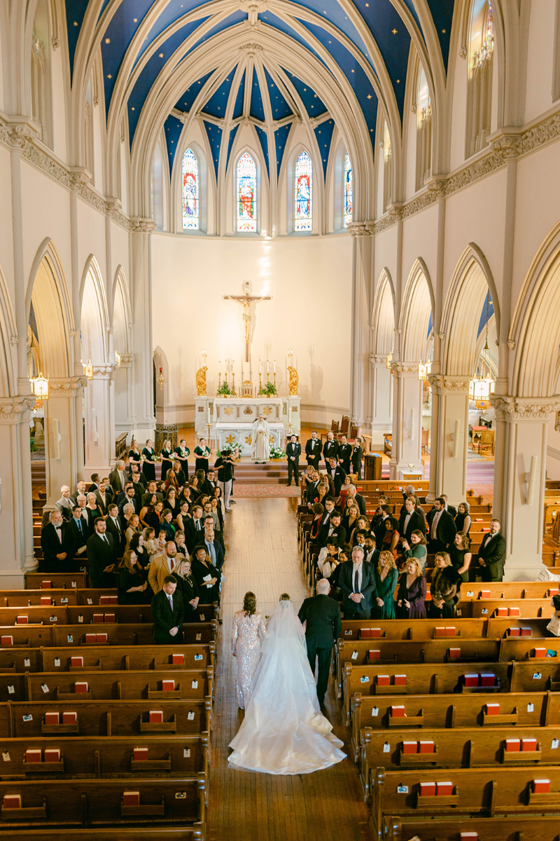 WEDDING CEREMONY AT ST. JOSEPH'S IN CAPITOL HILL 