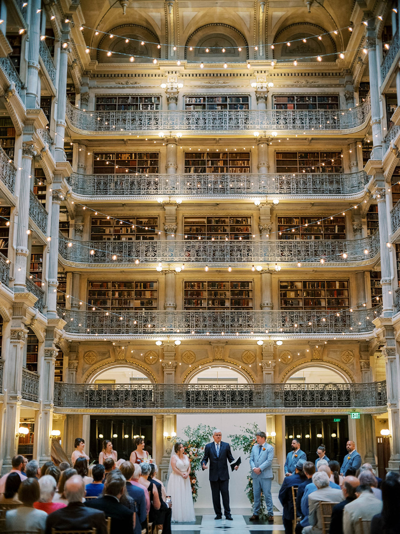 WEDDING CEREMONY AT THE PEABODY LIBRARY