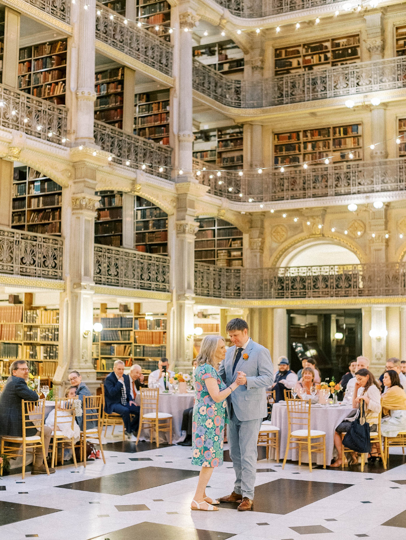 WEDDING RECEPTION AT THE PEABODY LIBRARY
