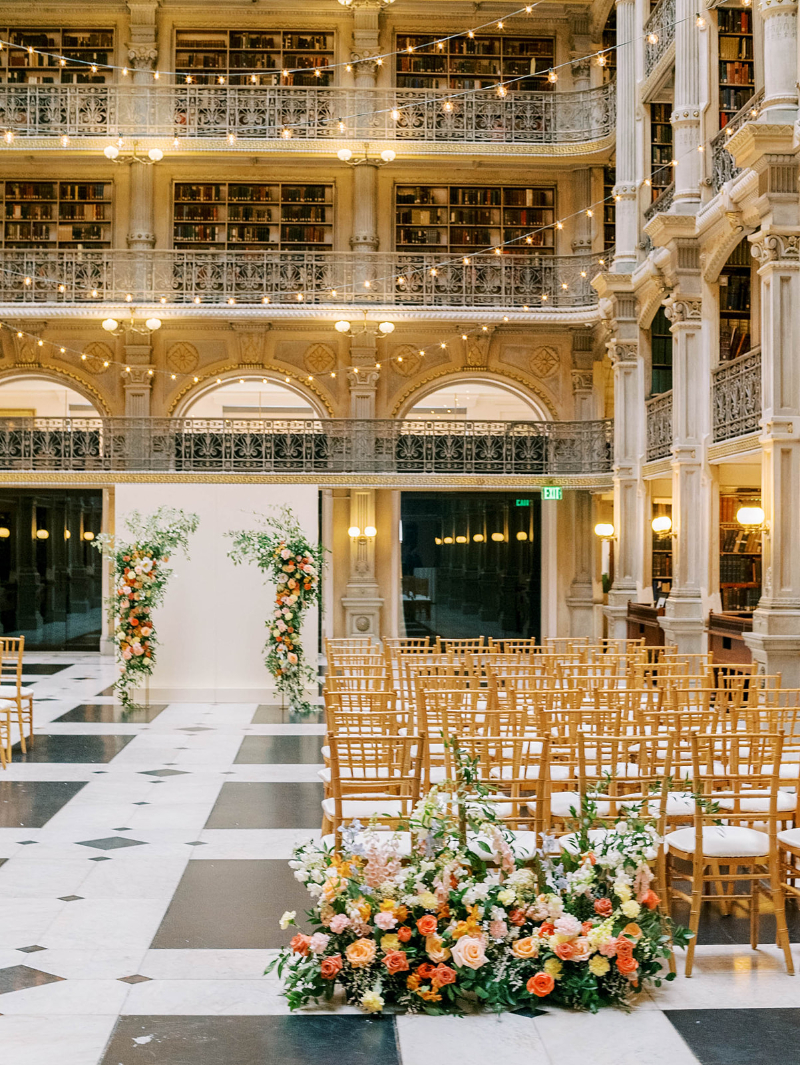 WEDDING CEREMONY AT THE PEABODY LIBRARY