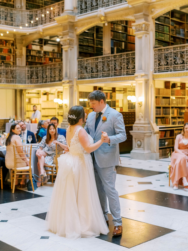 WEDDING RECEPTION AT THE PEABODY LIBRARY