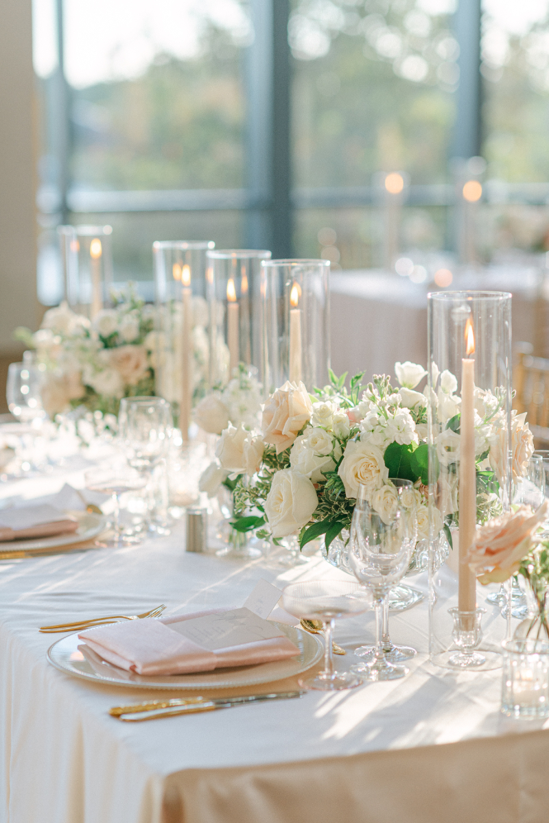 WEDDING RECEPTION DETAILS AT THE INTERCONTINENTAL WHARF